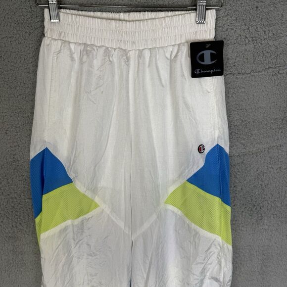 Champion Pants Women's XS White Lightweight Joggers Windbreaker Cinch Ankle NWT - Picture 2 of 11